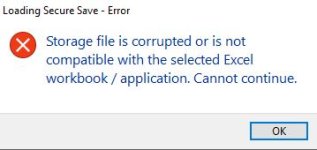 Storage file is corrupted