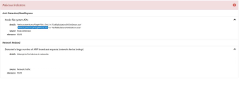 Malicious Indicators